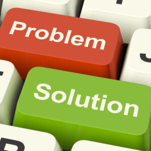Buttons showing Problem and Solution.